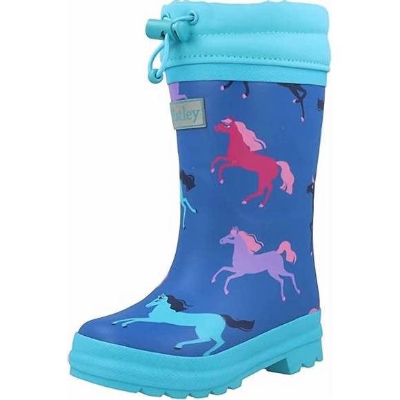 Hatley - Boy's Dino Silhouettes Sherpa Lined Rain Boots main image 0